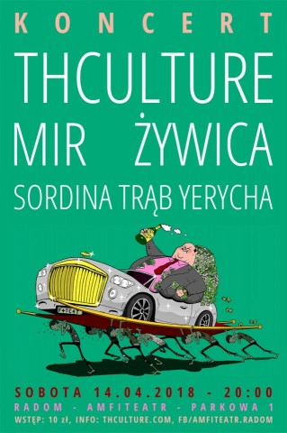 Concert THCulture, Żywica, Mir, Sordina - Radom - Amfiteatr 14.04.2018